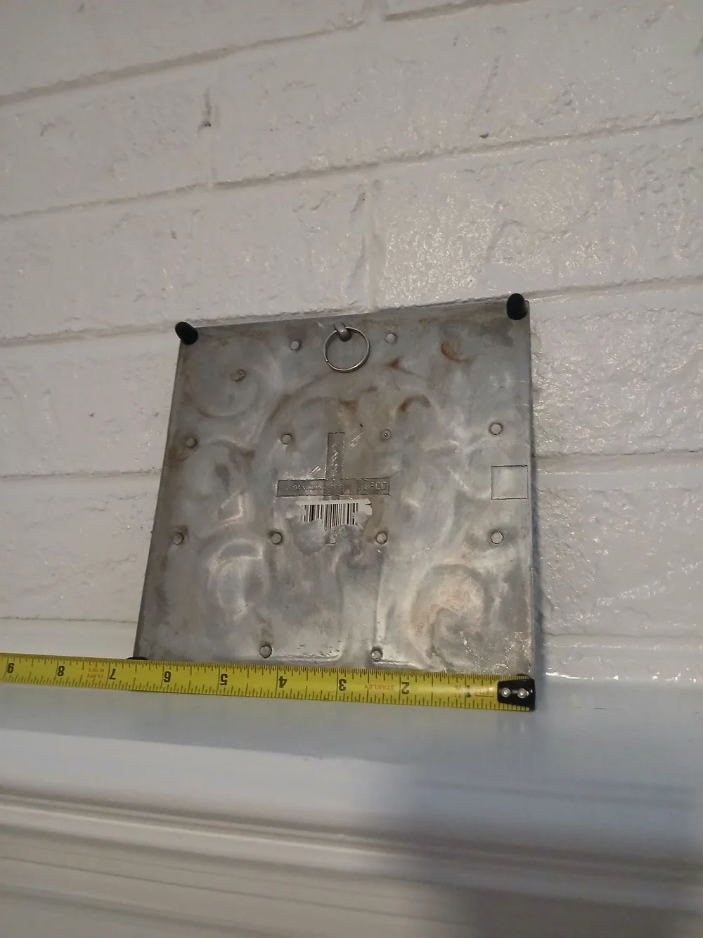 Metal Scrollwork Wall Panel - Silver